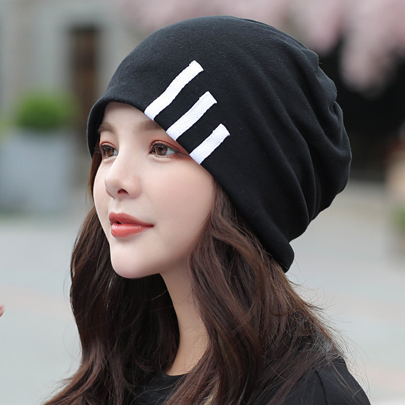 包头帽女 韩版_帽子女秋冬包头帽时尚韩国套头帽韩版多用头巾帽双层
