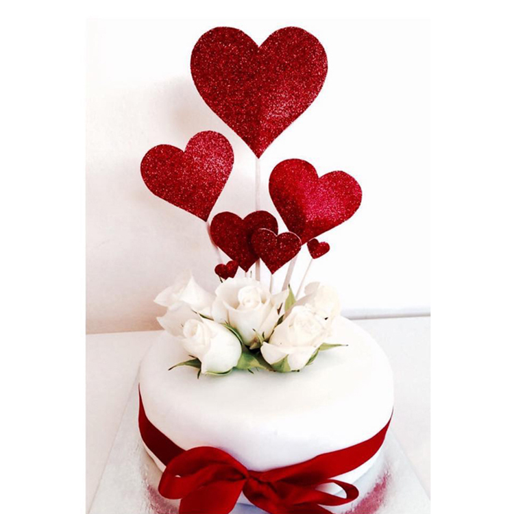 热销情人节蛋糕_生日蛋糕装饰 情人节蛋糕装饰 送情侣蛋糕装饰爱心