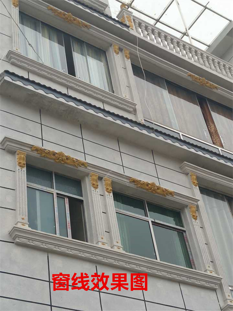 欧式罗马柱水泥模具abs塑钢水纹屋檐线条模具外墙装饰