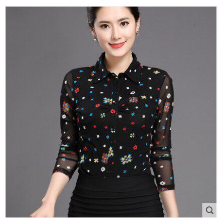 声雨竹长袖衬衫衣_声雨竹女装专柜正品牌2018秋装款新款国内代购中年