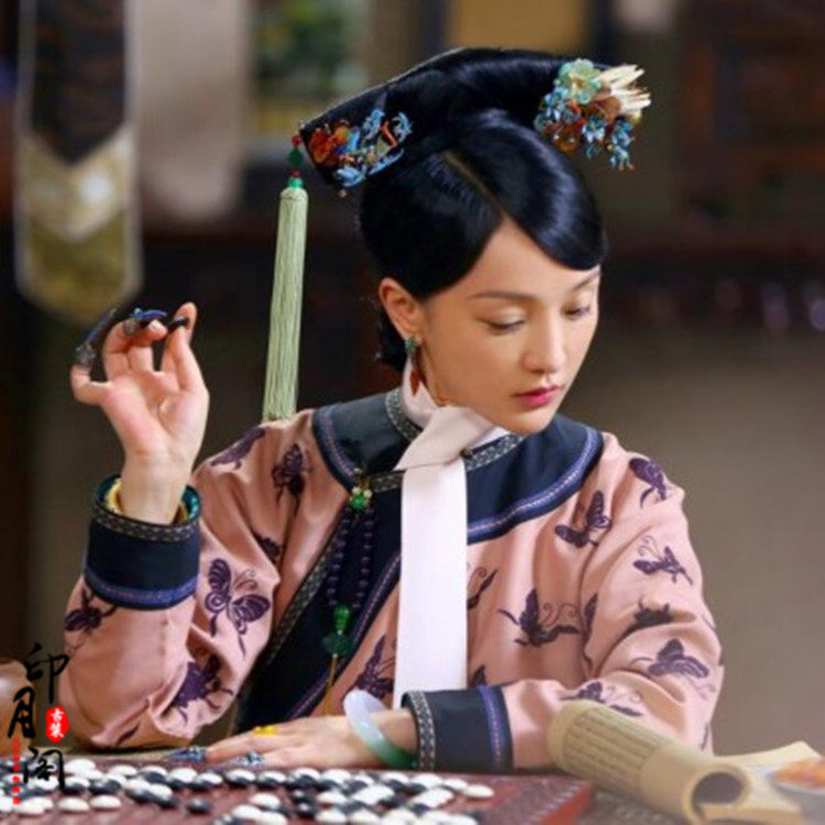 影视古装清朝格格服如懿传周迅同款古装满族旗装绣花格格演出服