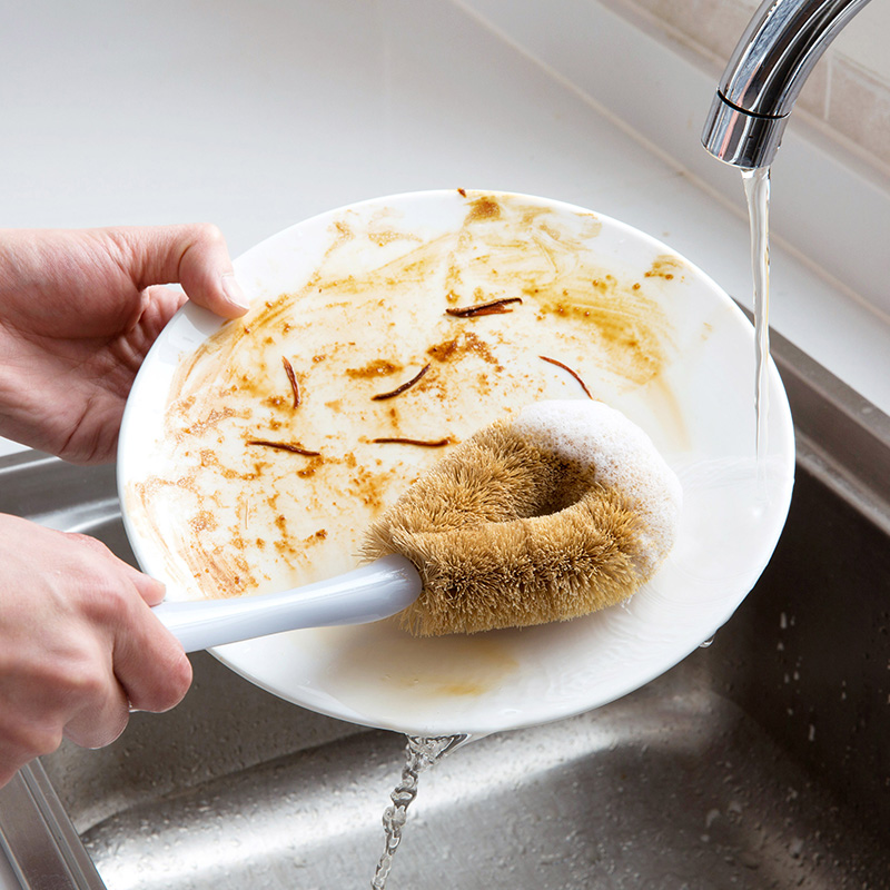 椰棕刷锅神器洗碗刷子洗锅刷长柄刷厨房用具家用清洁刷不粘锅锅刷