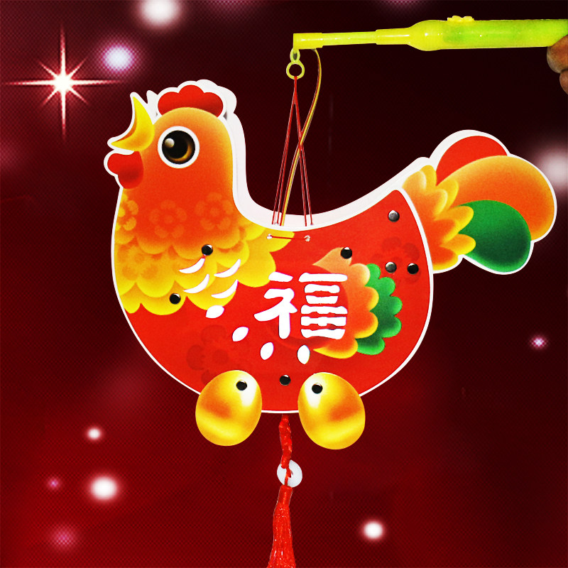 一折鸡灯笼