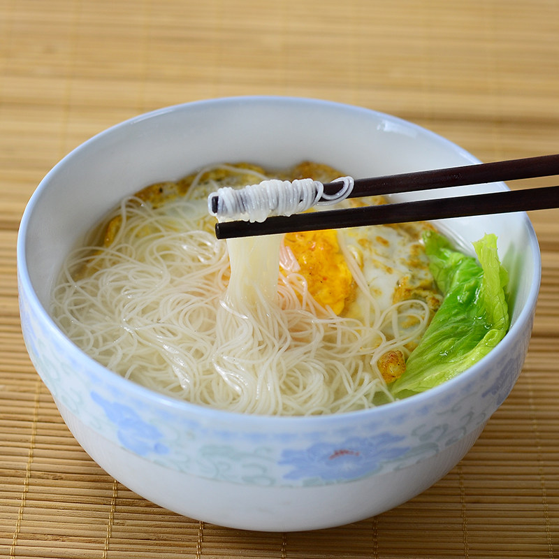 传统中江挂面 手工特细空心全麦农家挂面条500g