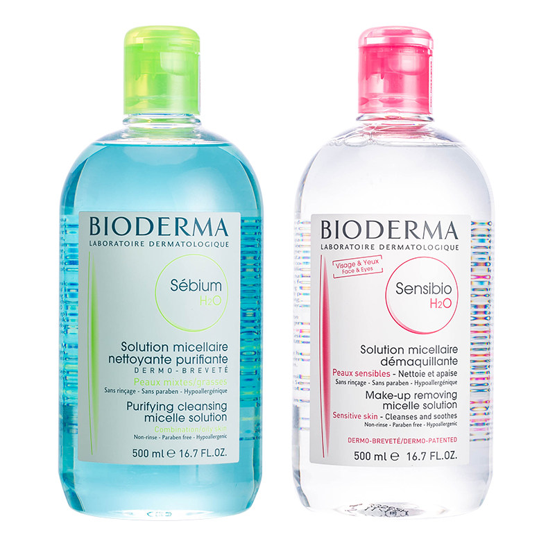 韩国代购贝德玛卸妆水500ml脸部眼部眼唇温和