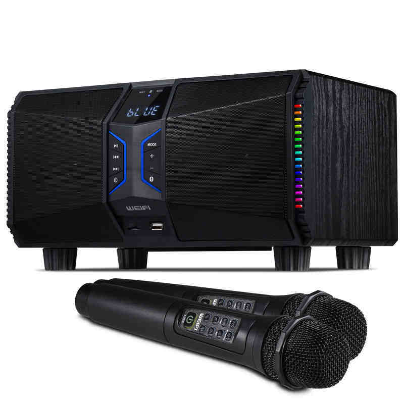 麦霸手机k歌音响ktv无线麦克风蓝牙家庭影院音箱weifi/慧海 pk200