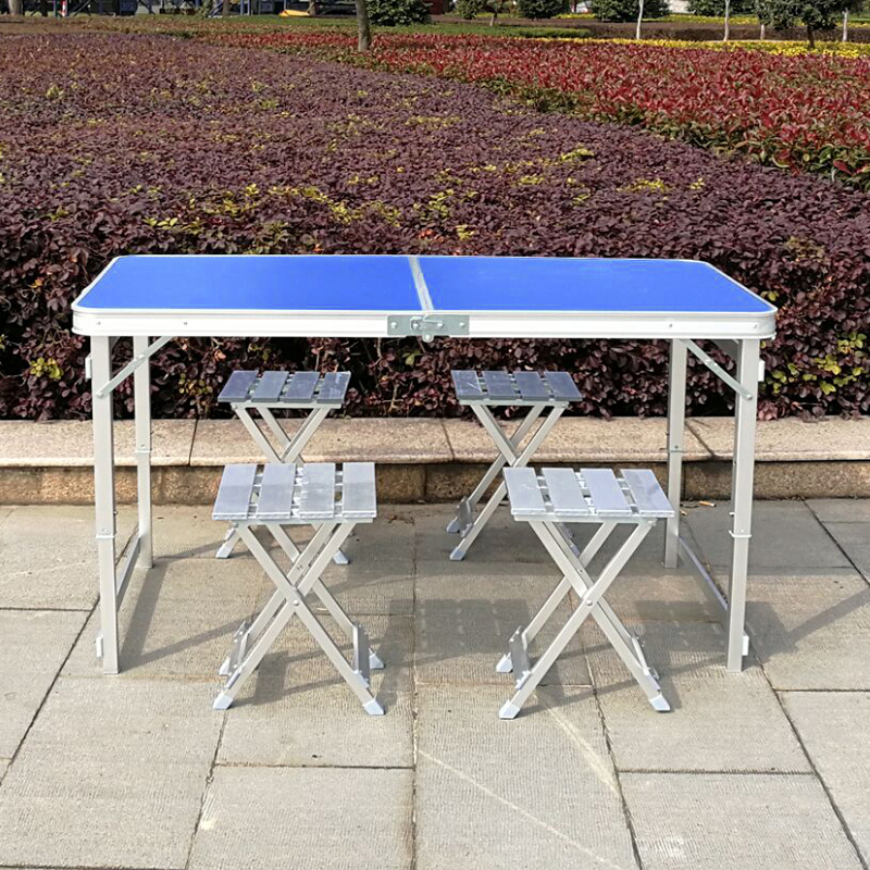 便携式户外折叠桌椅套装露营烧烤桌展业桌摆摊地推桌广告培训促销