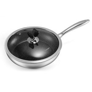 戴德(daeden)不锈钢炒锅 32cm有耳 dp003