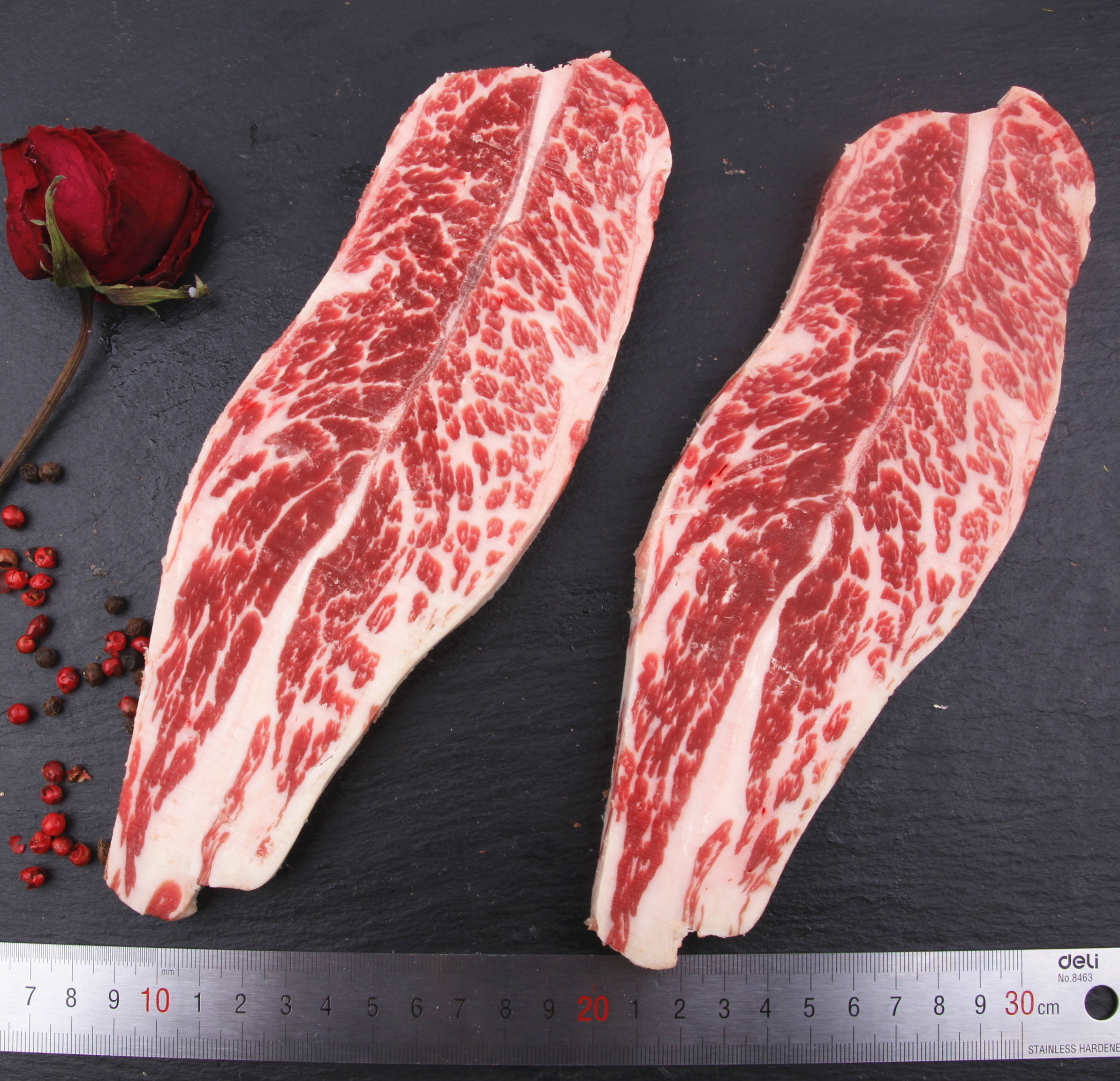 安格斯雪花牛排原切原味非腌制澳洲进口雪花牛肉 牛小排儿童牛排