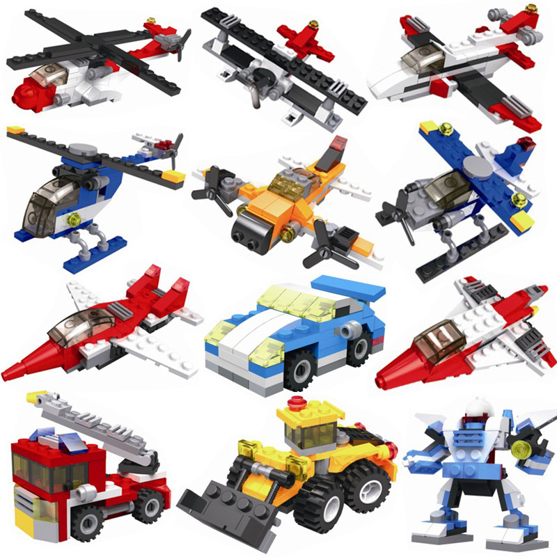 积木玩具 拼装 男孩子_兼容乐高积木儿童益智拼装飞机系列模型客机