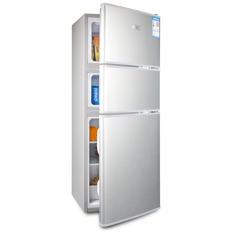 长城bcd-118/129升 小冰箱双门冷藏冷冻小型电冰箱三门冰箱宿舍