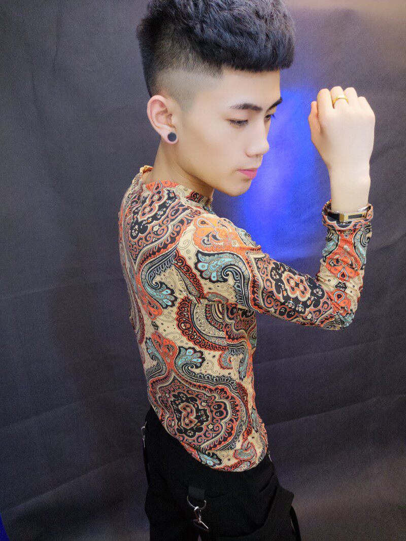 【特价】快手红人同款长袖男网红李耀阳冬天衣服修身专柜正品