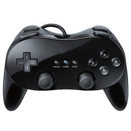 wii 经典pro加强版牛角手柄 足球 怪物猎人 格斗游戏手柄配件