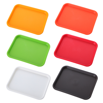 加厚快餐盘塑料托盘长方形托盘茶盘欧式食堂餐盘快餐托盘肯德基盘