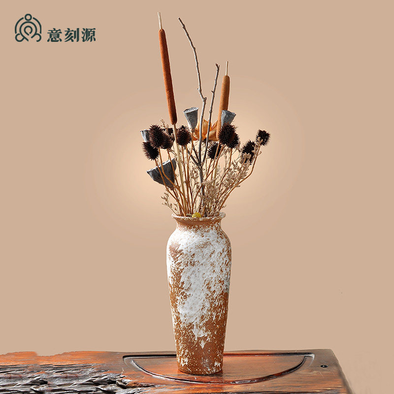 热销蒲棒_干花干枝蒲棒家居摆设 插花干花的装饰艺术摆件客厅装饰干枝