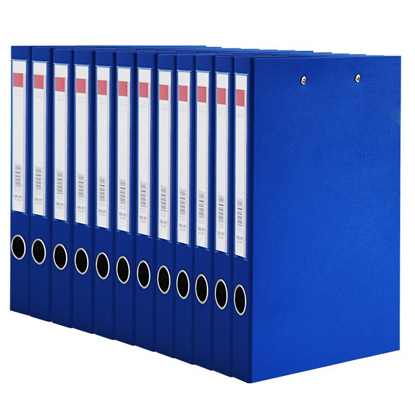 得力文件夹5455 a4长押夹资料收纳夹硬质纸板收纳夹文件册_双氙车灯