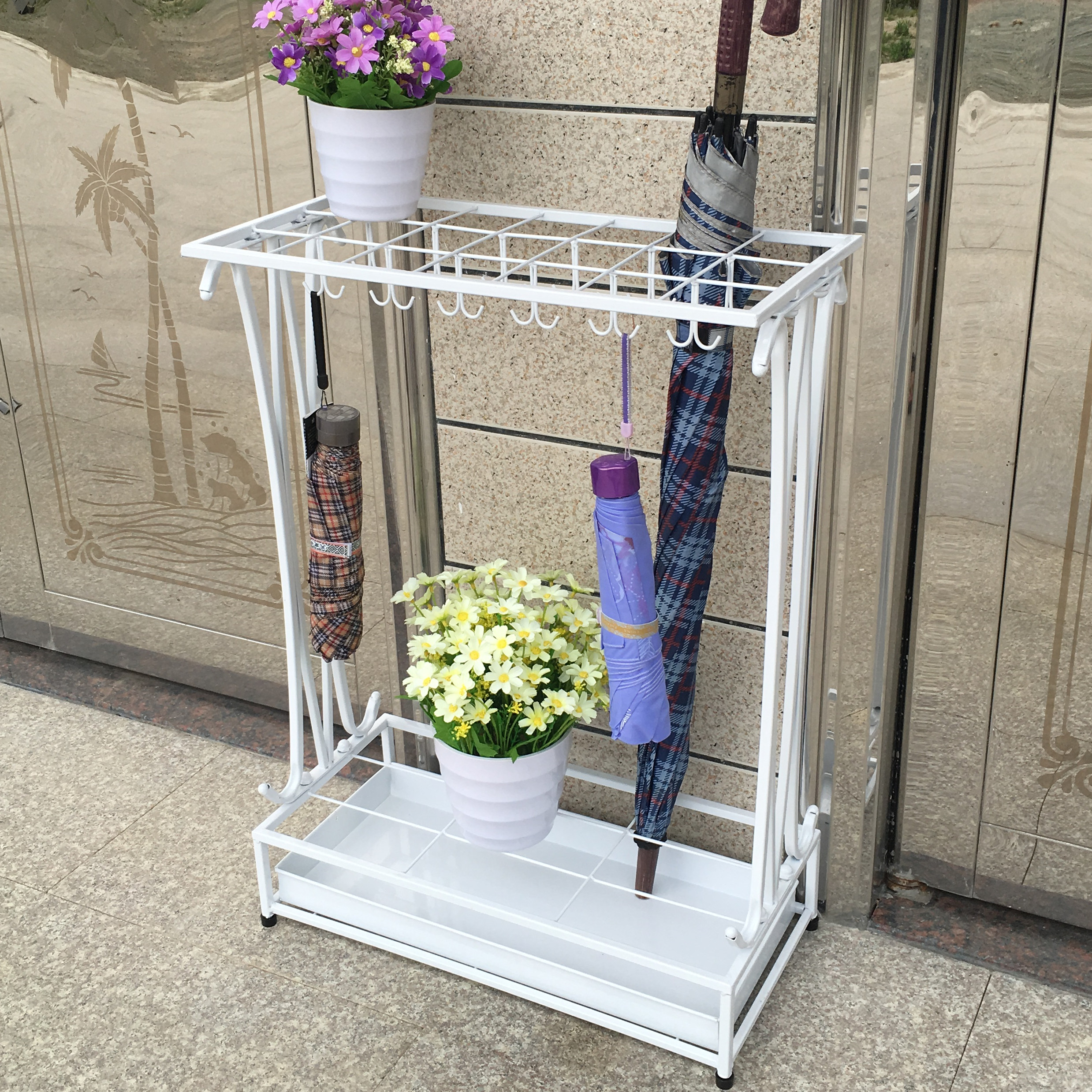 伞架 家用_雨伞架家用创意酒店 大堂雨伞桶雨伞收纳架子挂伞放折叠