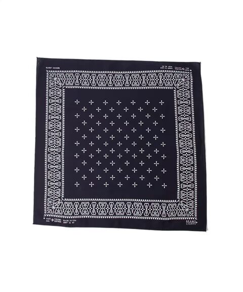 代购beams lights 交叉印花图案 纯棉款 正方形方巾手帕 三色18ss