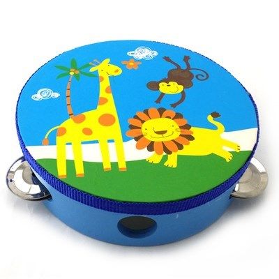 2018新款小朋友手鼓六一孩子手铃鼓幼儿园乐器手拍鼓手摇铃演出铃