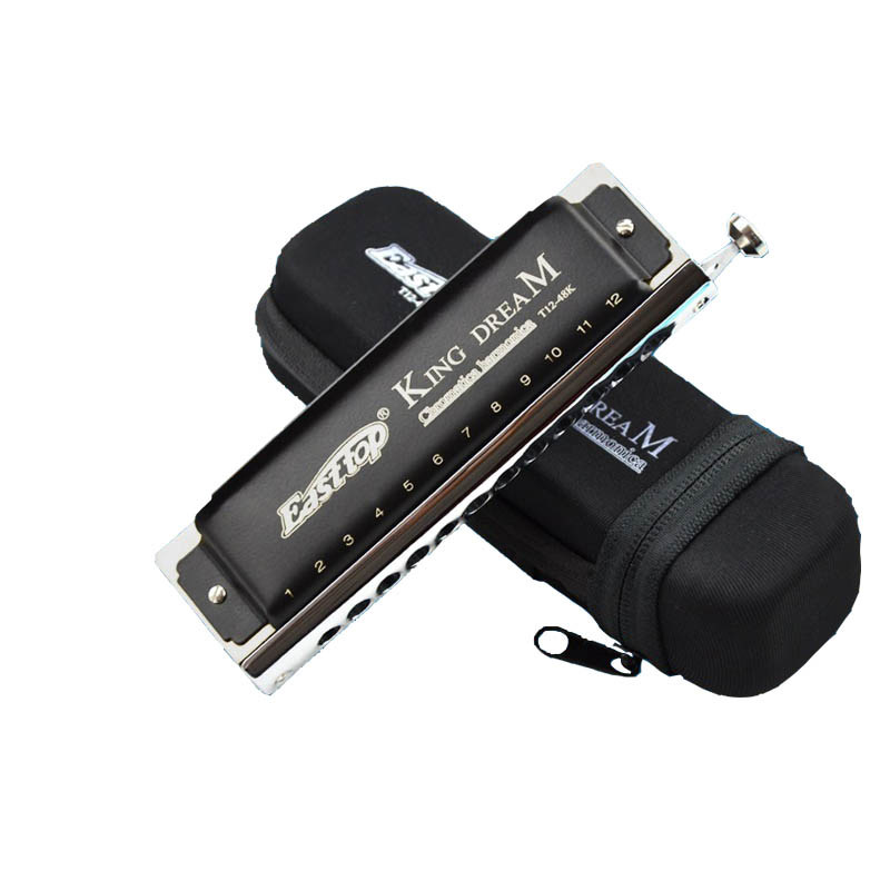 一折半音阶口琴12孔 c调