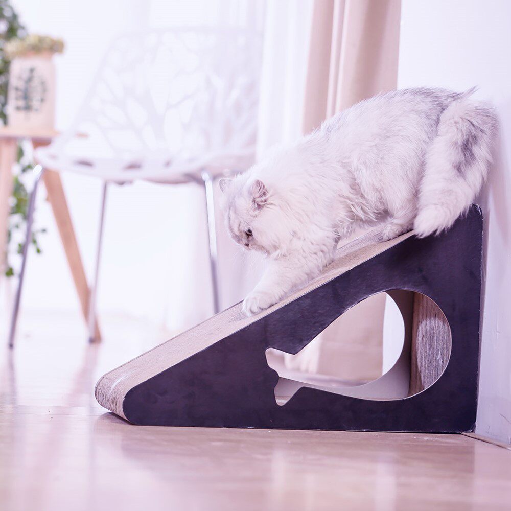 猫抓板 三角形 靠墙_三角形猫抓板猫爪板大号立式猫爬板靠墙猫窝猫咪