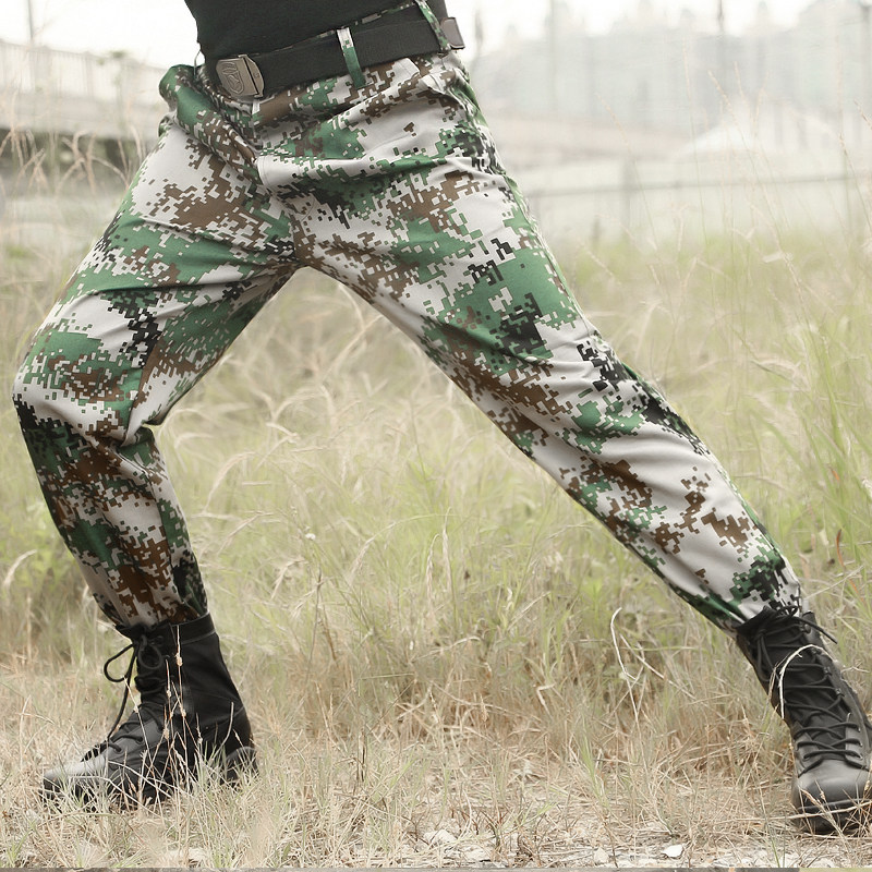 正品配发林地作训裤战术裤战狼战狼 军用>作战裤军裤迷彩裤直筒男
