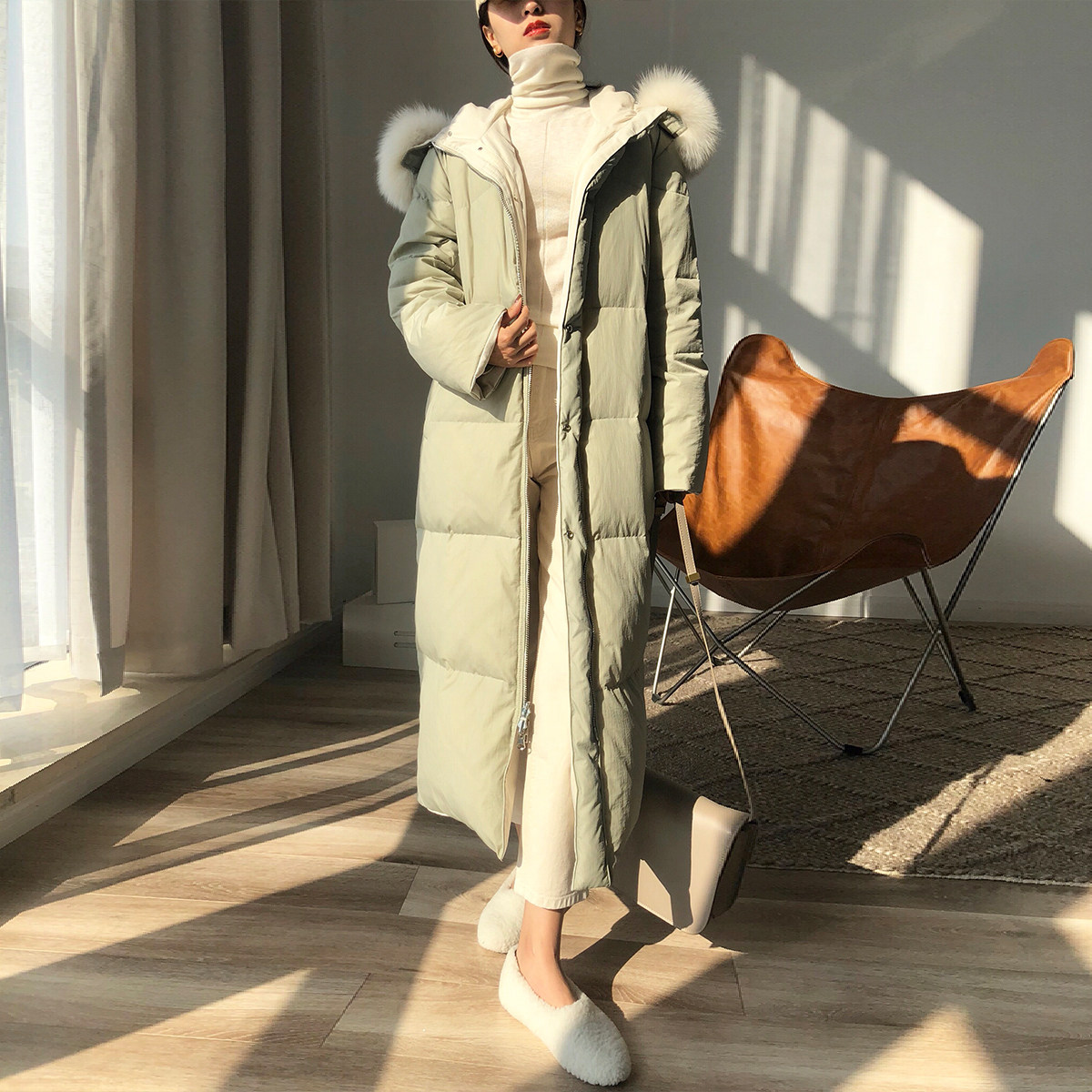 长款羽绒服女2018冬季新款韩国东大门x2大被子外套两面穿大衣优惠券