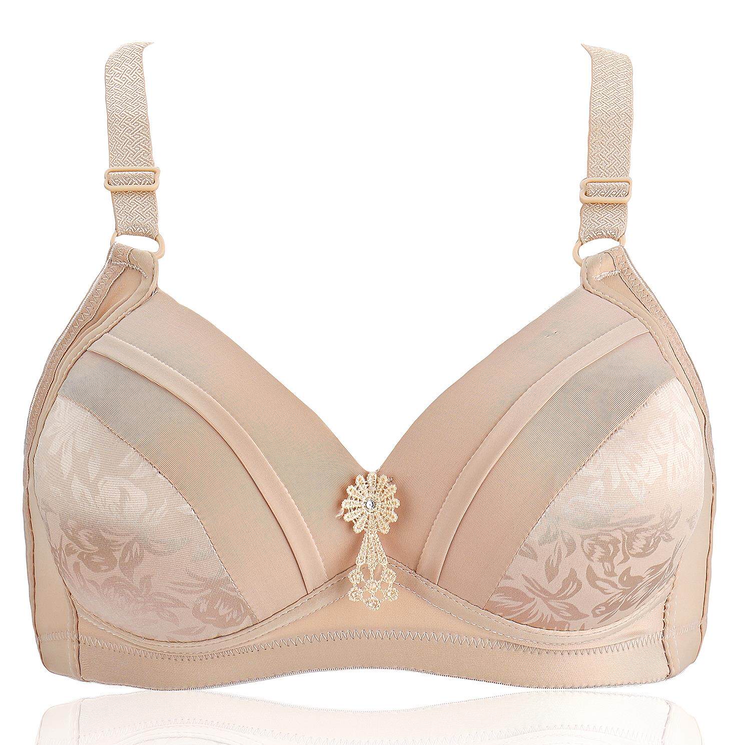 热销中年女士文胸_女士胸衣无钢圈中年内衣女妈妈文胸全棉大码薄款