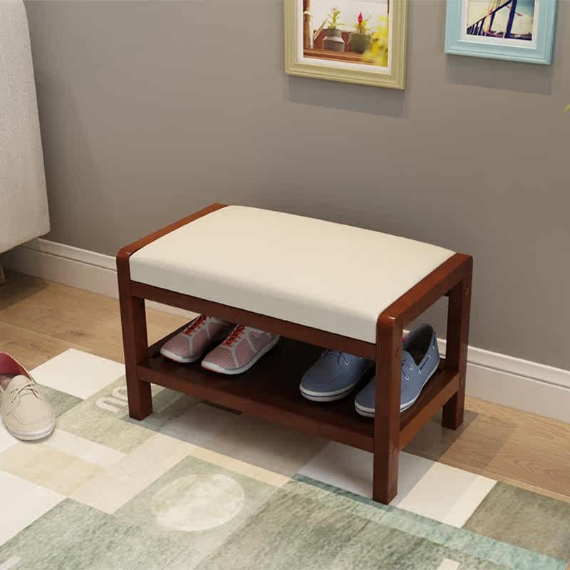 北欧_实木换鞋凳鞋柜储物收纳凳 可坐北欧沙发凳子简约现代门口穿鞋凳