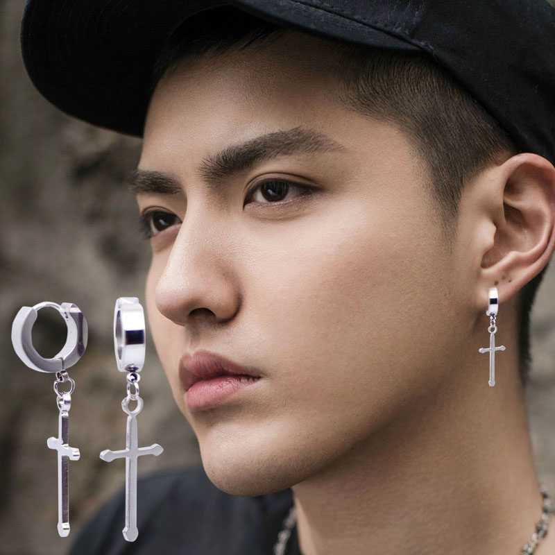 十字架耳环男无耳洞大额优惠券