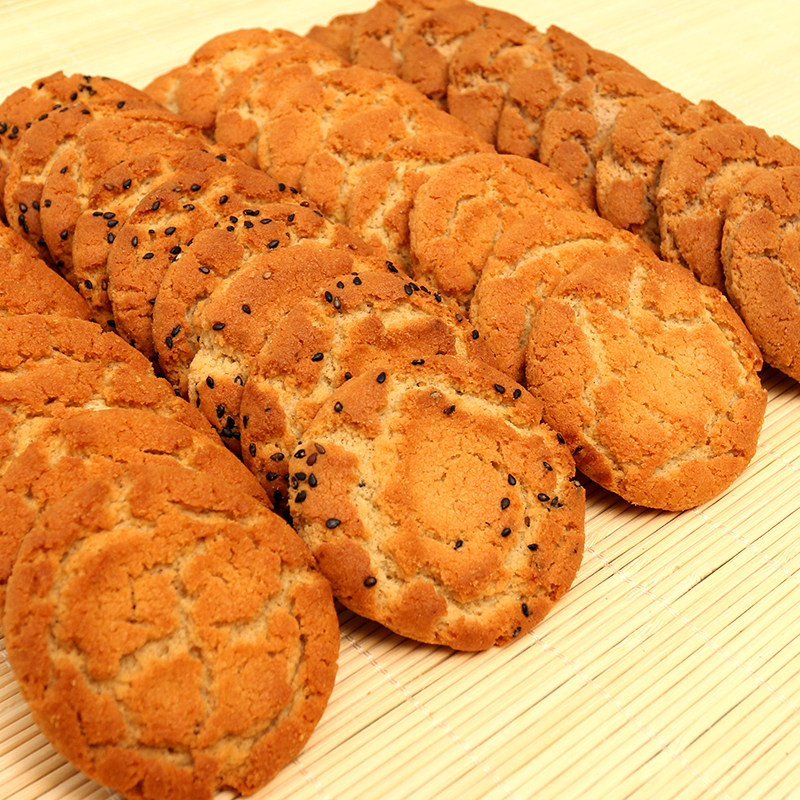 来利发无糖精食品糖尿人零食4.5斤整箱无蔗糖桃酥杂粮饼干中老年