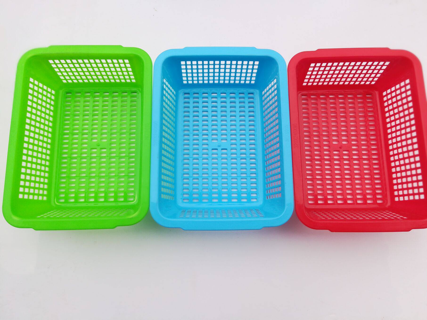 热销收纳筐塑料 小号_加厚长方形塑料篮收纳篮塑料筐厨房洗菜篮水果