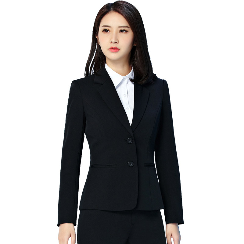 小西装女外套韩版西服套装黑色上衣春秋职业装女士工作服正装工装