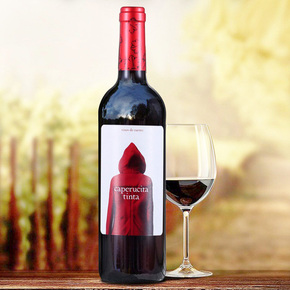 #网红款小红帽# 西班牙DO级干红葡萄酒750m