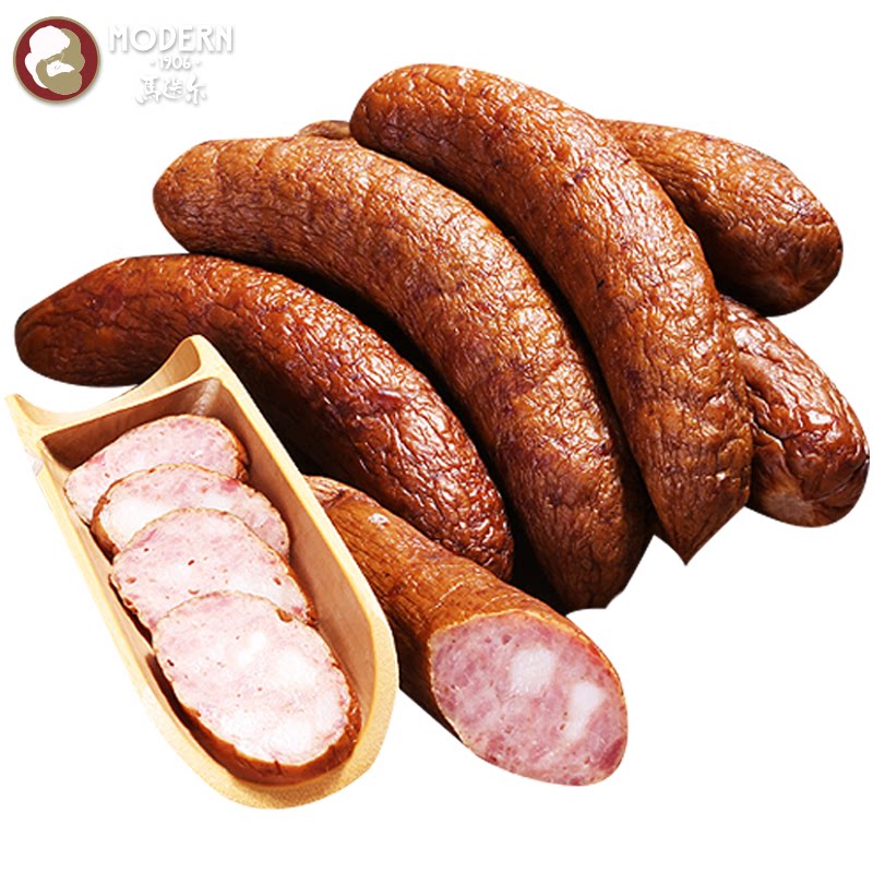 美食特产舌尖_马迭尔哈尔滨红肠125g*8支量贩独立包装香肠肉肠美食