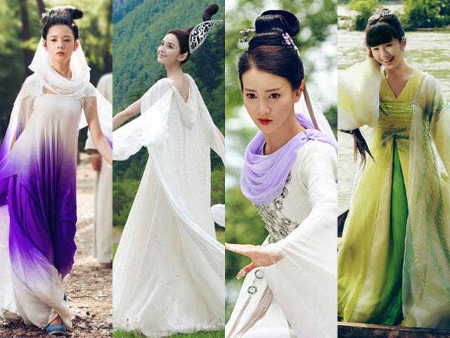 青丘狐传说花月同款古装服装陈瑶写真连衣裙新款仙女服小礼服