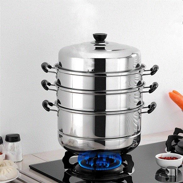 60cm_不锈钢蒸锅特大号食堂酒店商用40cm 45 50 55 60cm加厚超大三层