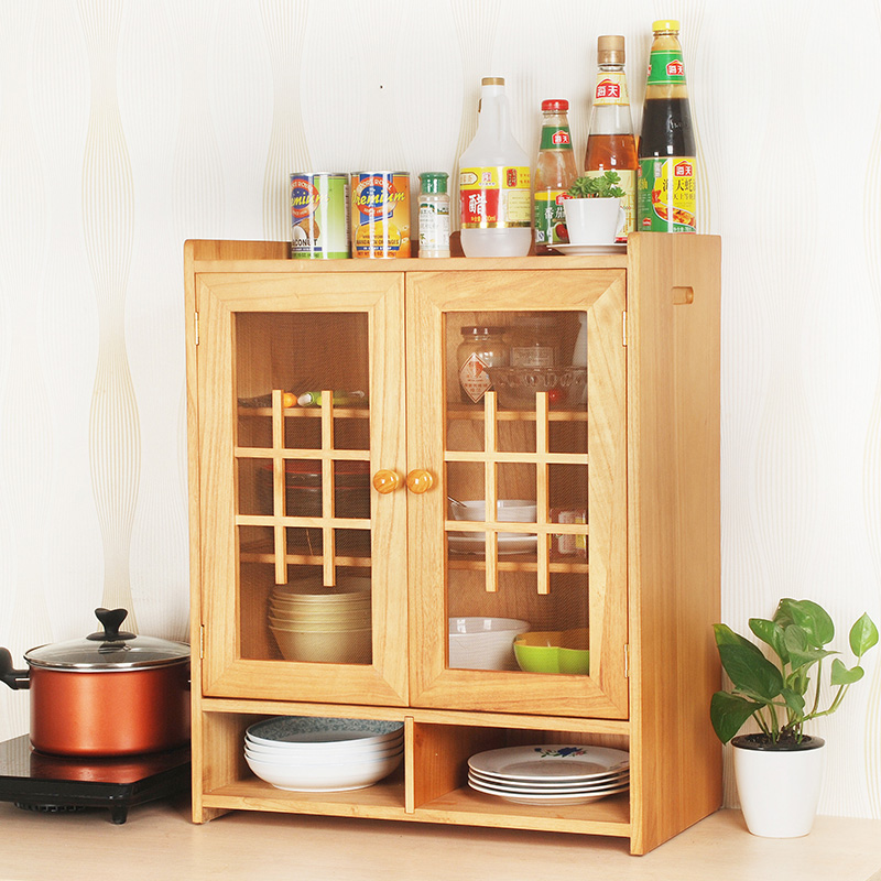 实木小碗柜厨房柜家用简易碗橱柜壁挂碟筷餐具厅餐边柜菜柜经济型