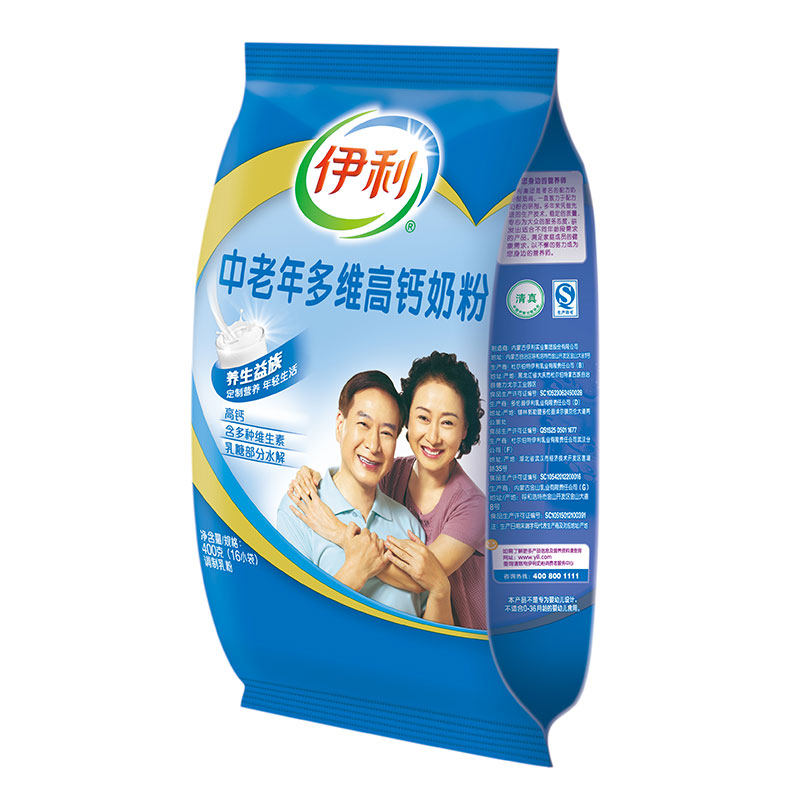 伊利中老年多维高钙奶粉 400g*4袋