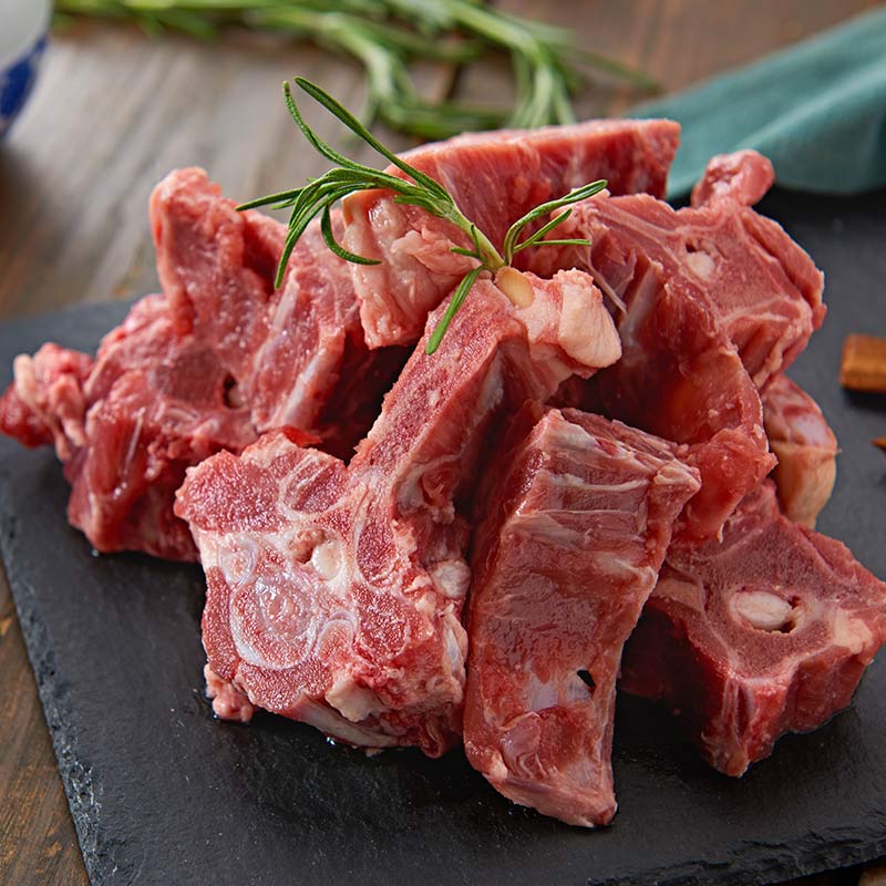 羊蝎子火锅新鲜批发宁夏盐池滩羊肉羔羊脊骨清真冷冻生羊羯子包邮