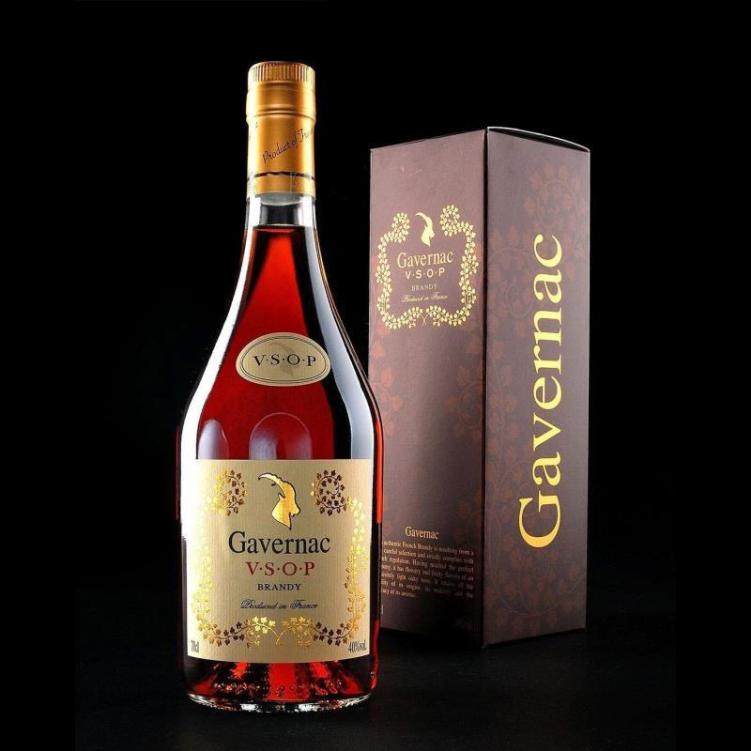 法国原瓶原装进口gavernac佳运来vsop白兰地1000ml洋酒