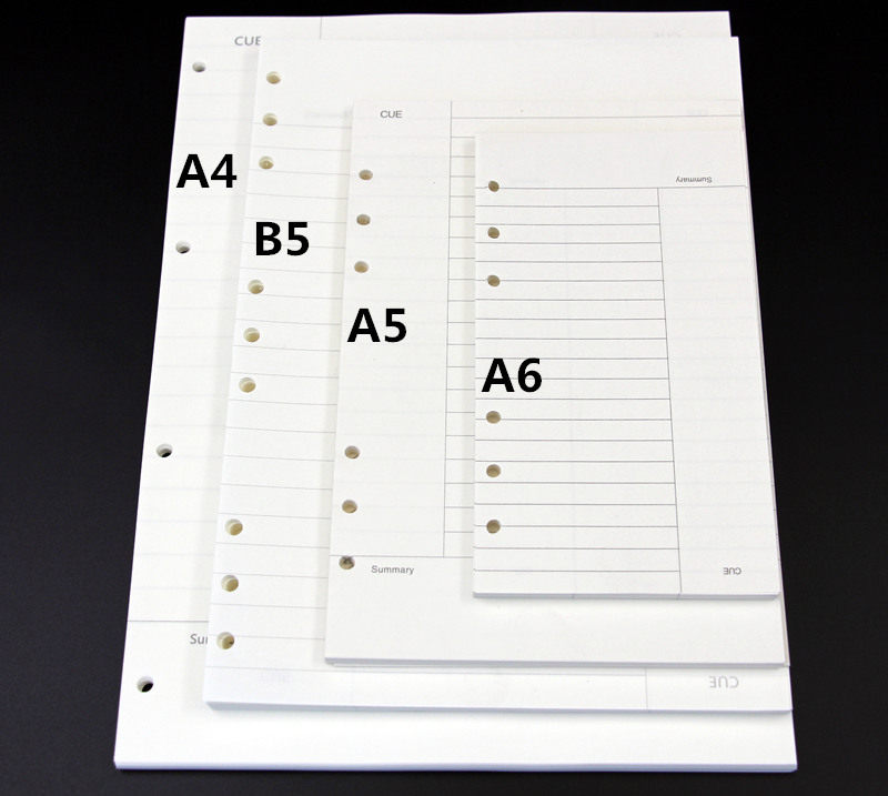 热销记事本 活页空白纸_a5活页纸替芯笔记本a6打孔纸 活页纸6孔记事本