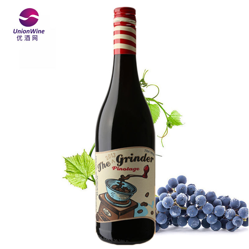 南非磨盘品诺塔吉干红葡萄酒 pinotage原装原瓶进口红酒