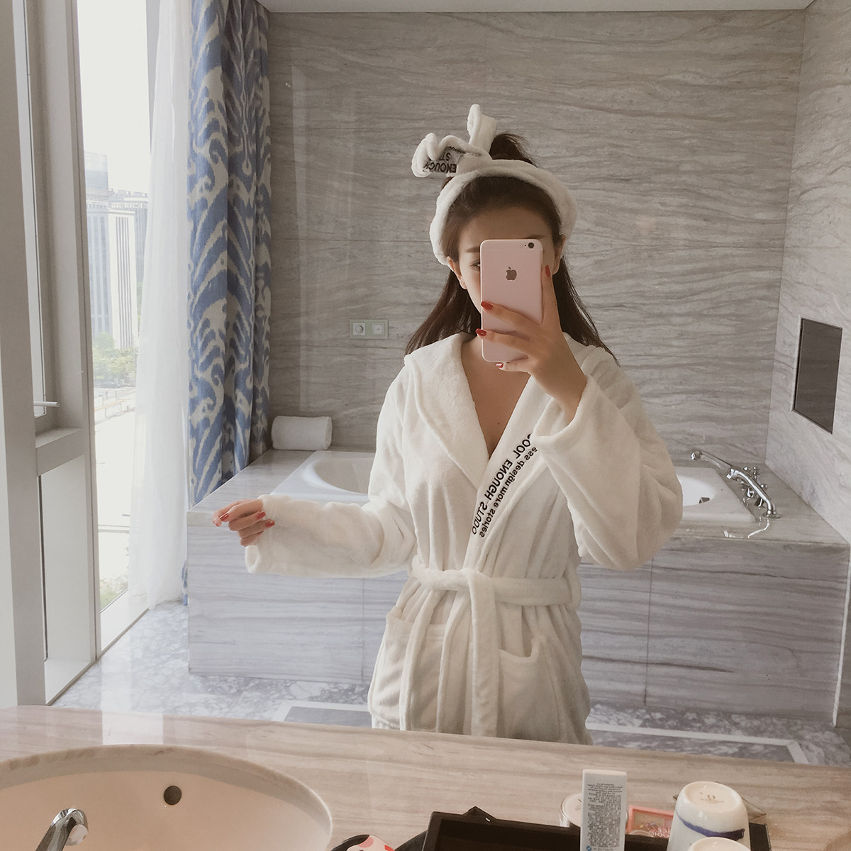 一折浴袍女冬 性感