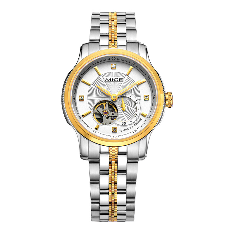 mige米格手表男士全自动机械表男表镂空夜光防水陀飞轮时尚表1219