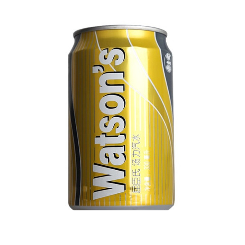 无糖饮料 汽水_屈臣氏汤力水330ml 洋酒鸡尾酒调酒辅料 易拉罐碳酸