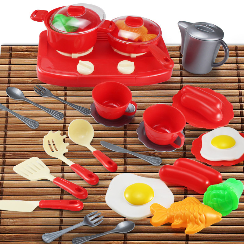 煮饭玩具套装 女孩_儿童过家家厨房玩具做饭仿真煮饭餐具迷你厨具套装