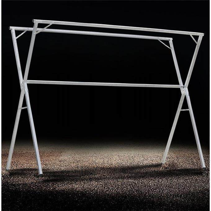 落地叠式晾杆阳台晒杆型晒架可叠免安装