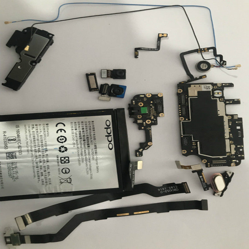 热销oppoa37主板_oppor9plus主板前 后摄像头指纹键排线尾插小板电池