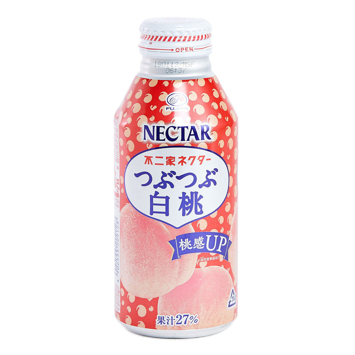 桃子味果肉饮料 含果肉颗粒 日本进口fujiya白桃汁